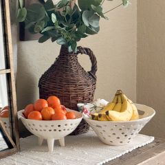Round Ceramic Berry Bowl