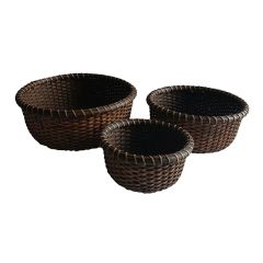 Round Collection Basket Set of 3