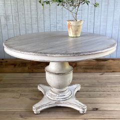 Round Cottage Farmhouse Pedestal Table