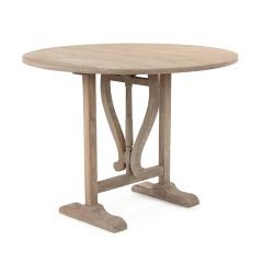 Round Farmhouse Folding Dining Table | SHIPS FREE