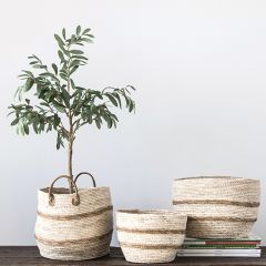 Round Maize Basket Set of 3