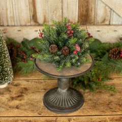 Round Metal And Wood Display Riser 9 Inch