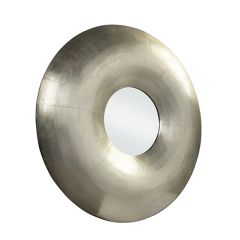 Round Metal Clad Wall Mirror