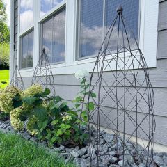 Round Metal Garden Topiary Set of 3