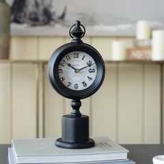 Round Pedestal Base Table Clock