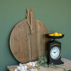 Round Rustic Handled Bread Board 29 Inch