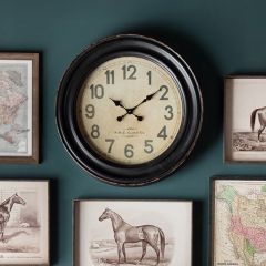 Round Schoolhouse Wall Clock