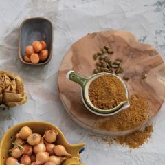 Round Teakwood Serving Board