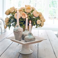 Round Terra Cotta Vases Set of 3