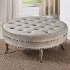 Round Tufted Ottoman