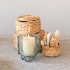 Round Water Hyacinth Basket Set of 3