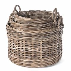 Round Wicker Nesting Basket Set of 3