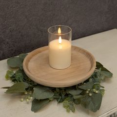 Round Wooden Tray Riser 10 Inch