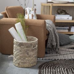 Round Woven Grass Basket Set of 3