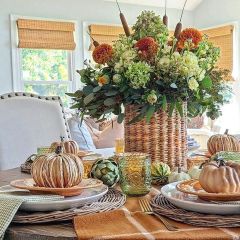 Round Woven Willow Placemat