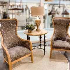 Rounded Elegance High Back Chair