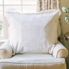 Ruffled Burlap Euro Sham