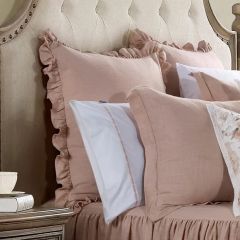 Ruffled Linen Euro Sham