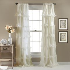 Ruffled Romance Curtain Panel