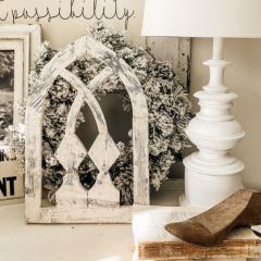 Rustic 2 Column Window Frame 