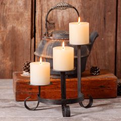 Rustic 3 Tier Centerpiece Candle Holder