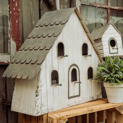 Rustic A Frame Decorative Birdhouse