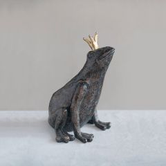 Rustic Accents Crowned Frog Figurine