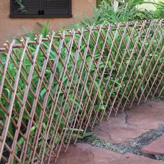 Rustic Accordion Twig Fence