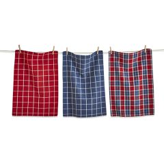 Rustic American Farmhouse Dish Towel Set of 3