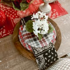 Rustic Americana Bandana Napkin Set of 4