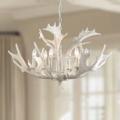 Rustic Antler Sculpture Chandelier