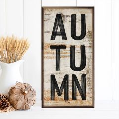 Rustic Autumn White Wall Art