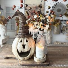 Rustic Big Mouth Jack O Lantern