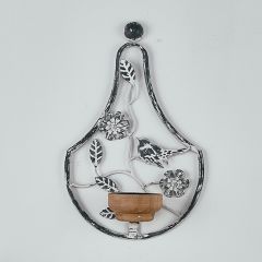 Rustic Bird and Botanical Wall Sconce