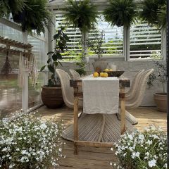 Rustic Bleached Wood Wedding Table