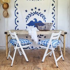 Rustic Bleached Wood Folding Wedding Table 66 Inch