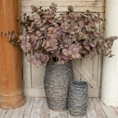Rustic Burgundy Eucalyptus Spray