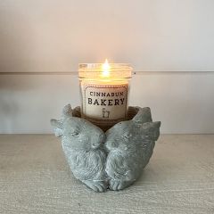 Rustic Cement Bunny Planter 5 inch