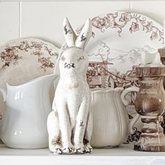Rustic Ceramic Rabbit