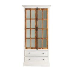 Rustic Chic 2 Door Curio Cabinet