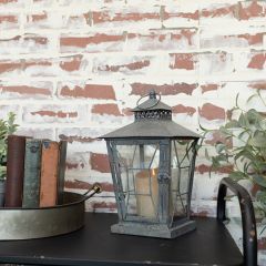 Rustic Chic Farmhouse Candle Lantern Grey