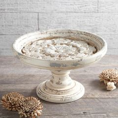 Rustic Chic Floral Pedestal Display