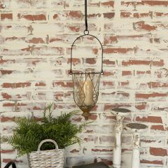 Rustic Chic Hanging Basket Votive Holder