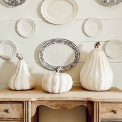 Rustic Clay Pumpkin Gourd