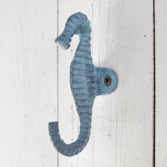 Rustic Coastal Seahorse Wall Hook Set of 2