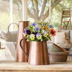 Rustic Copper Metal Pitcher