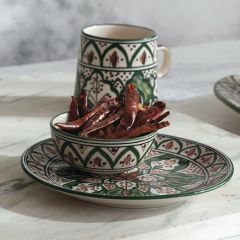 Rustic Cottage Painted Stoneware Salad Plate