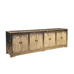 Rustic Distressed Pine Sideboard