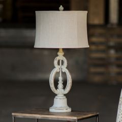 Rustic Distressed Table Lamp