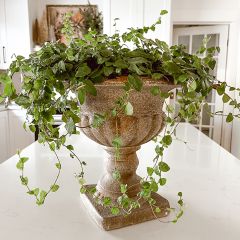 Rustic Distressed Urn Planter